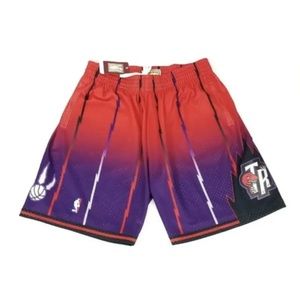 Mitchell & Ness NBA Fadeaway Swingman Shorts Toronto Raptors 1998 Men SZ Medium